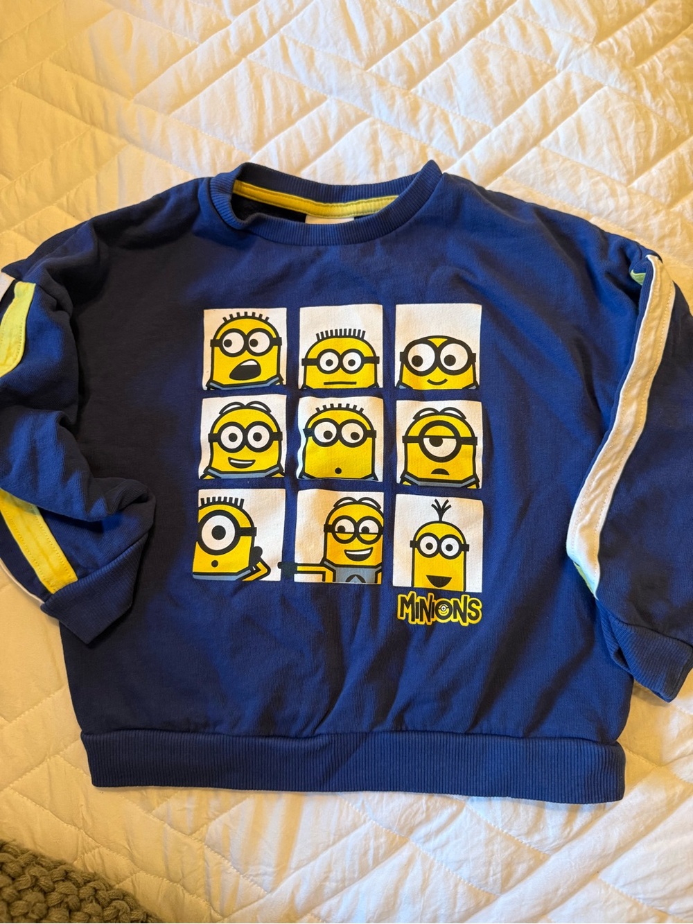 Boys' Blue Graphic Sweatshirt with Yellow Detail